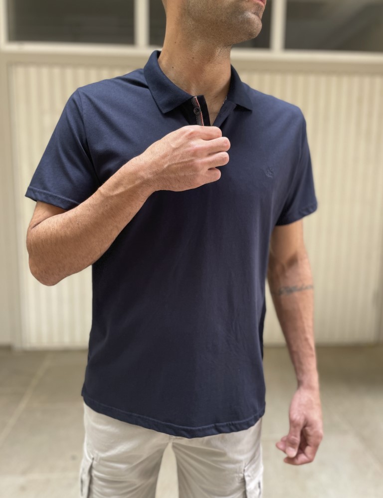 Everbest ανδρική μπλε Polo μπλούζα Plus Size 2428100 φωτογραφία